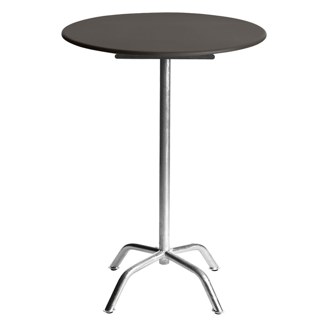 Manufakt Runder Stehtisch 'Bättig' Matt Erdbraun, Ø: 60 cm, 3-Beinig