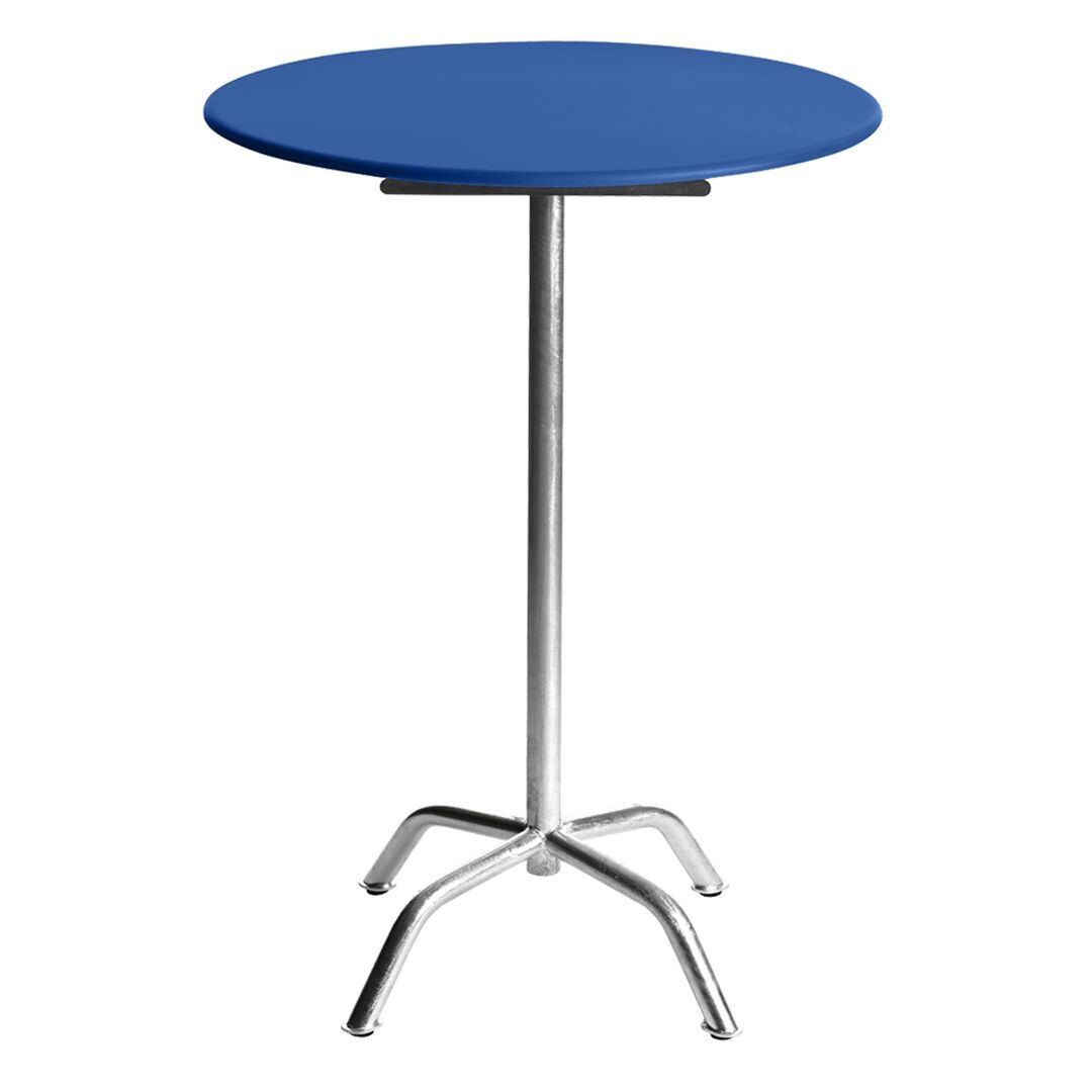 Manufakt Runder Stehtisch 'Bättig' Matt Meeresblau, Ø: 60 cm, 3-Beinig