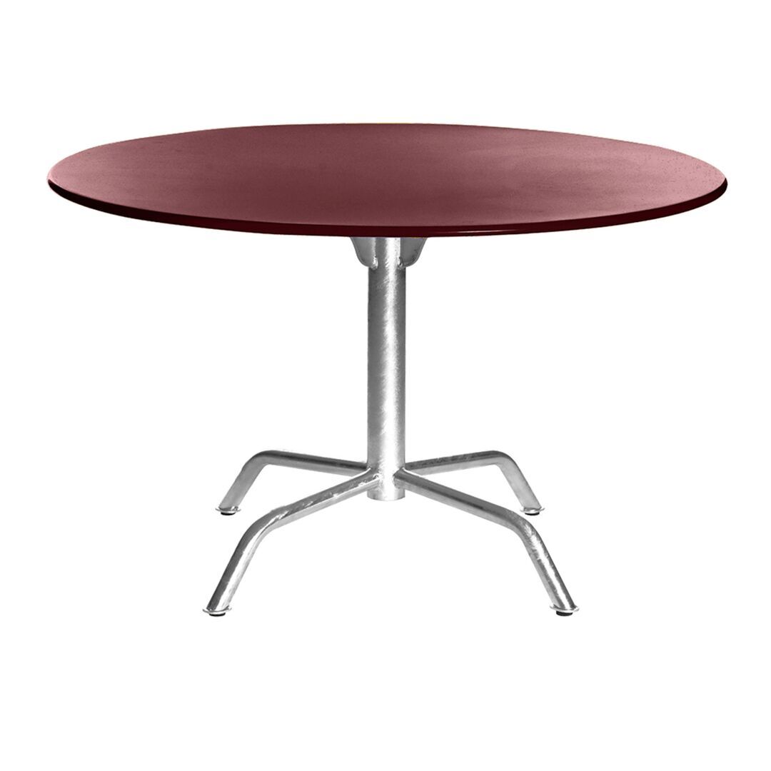 Manufakt Grosser Clubtisch 'Bättig' Matt Rubinrot, Ø: 80 cm