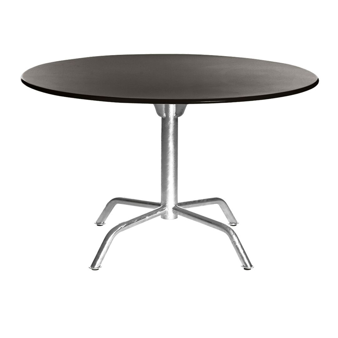 Manufakt Grosser Clubtisch 'Bättig' Matt Erdbraun, Ø: 80 cm