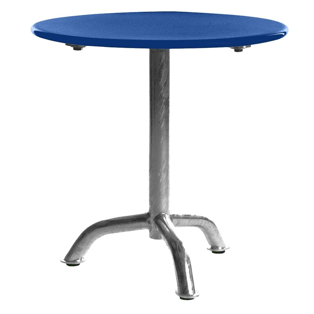 Manufakt Kleiner Clubtisch 'Bättig' Matt Meeresblau, Ø: 50 cm	