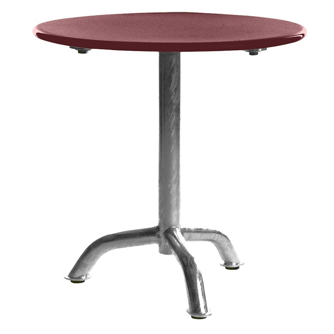 Manufakt Kleiner Clubtisch 'Bättig' Matt Rubinrot, Ø: 50 cm	