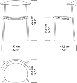 Hansen & Søn Stuhl 'CH88T'