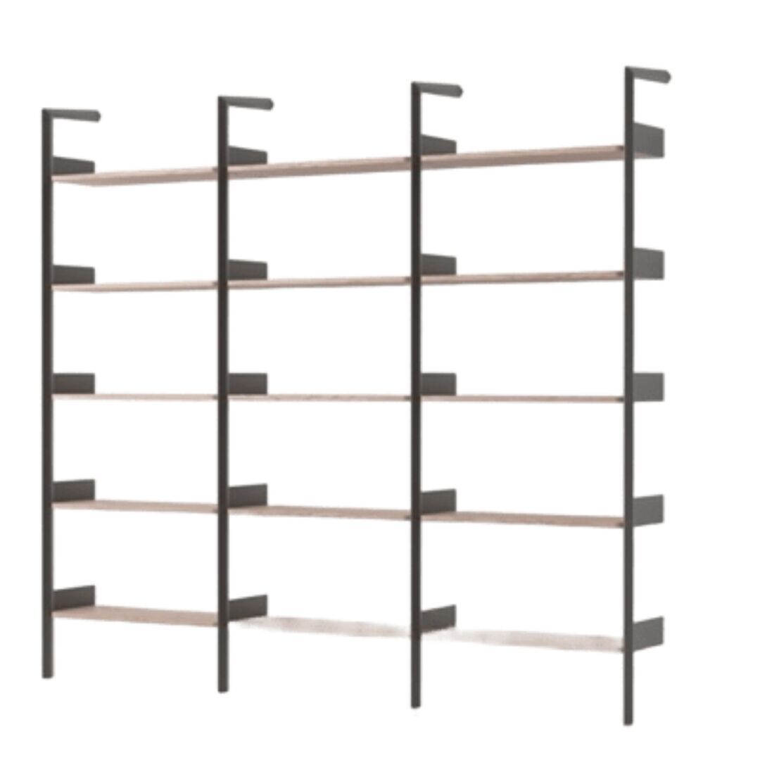 &Tradition Regalsystem F Rombe IF4 & IF4 & IF4 von &Tradition Anthrazit Walnuss lackiert