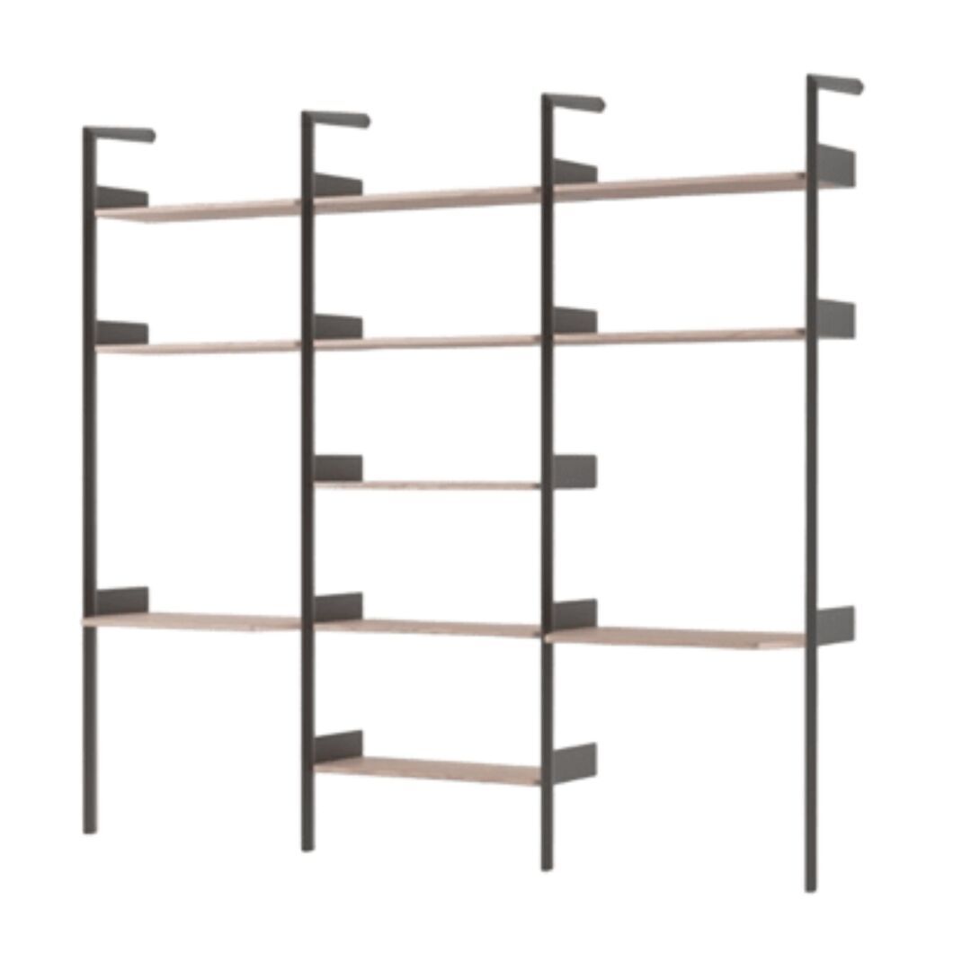 &Tradition Regalsystem I Rombe IF2 & IF4 & IF6 von &Tradition Anthrazit Walnuss lackiert