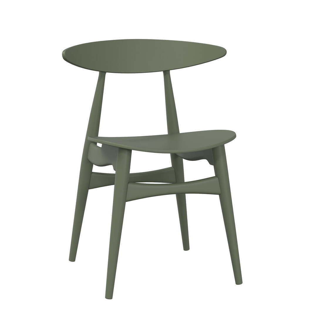 Carl Hansen & Søn Bunter Stuhl 'CH33T' Buche Natural Olive Green