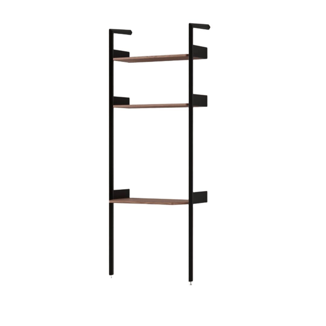 &Tradition Rombe Full Bay Desk IF2 von &Tradition Anthrazit Walnuss lackiert