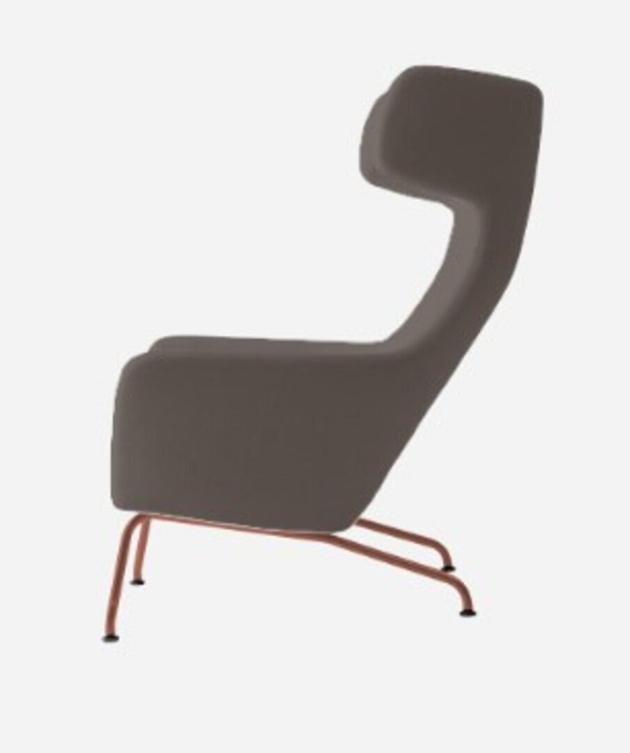 Softline Havana Ohrensessel - Felt Melange - 300 Dark Brown