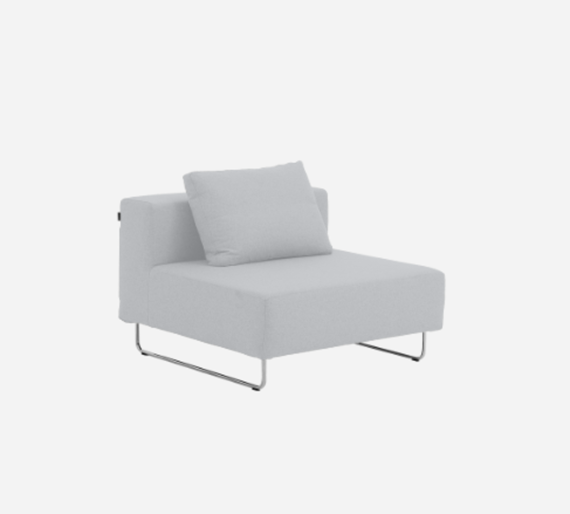 Softline Ohio Sofa-Einzelelemente-Felt Melange - 612 Light Grey