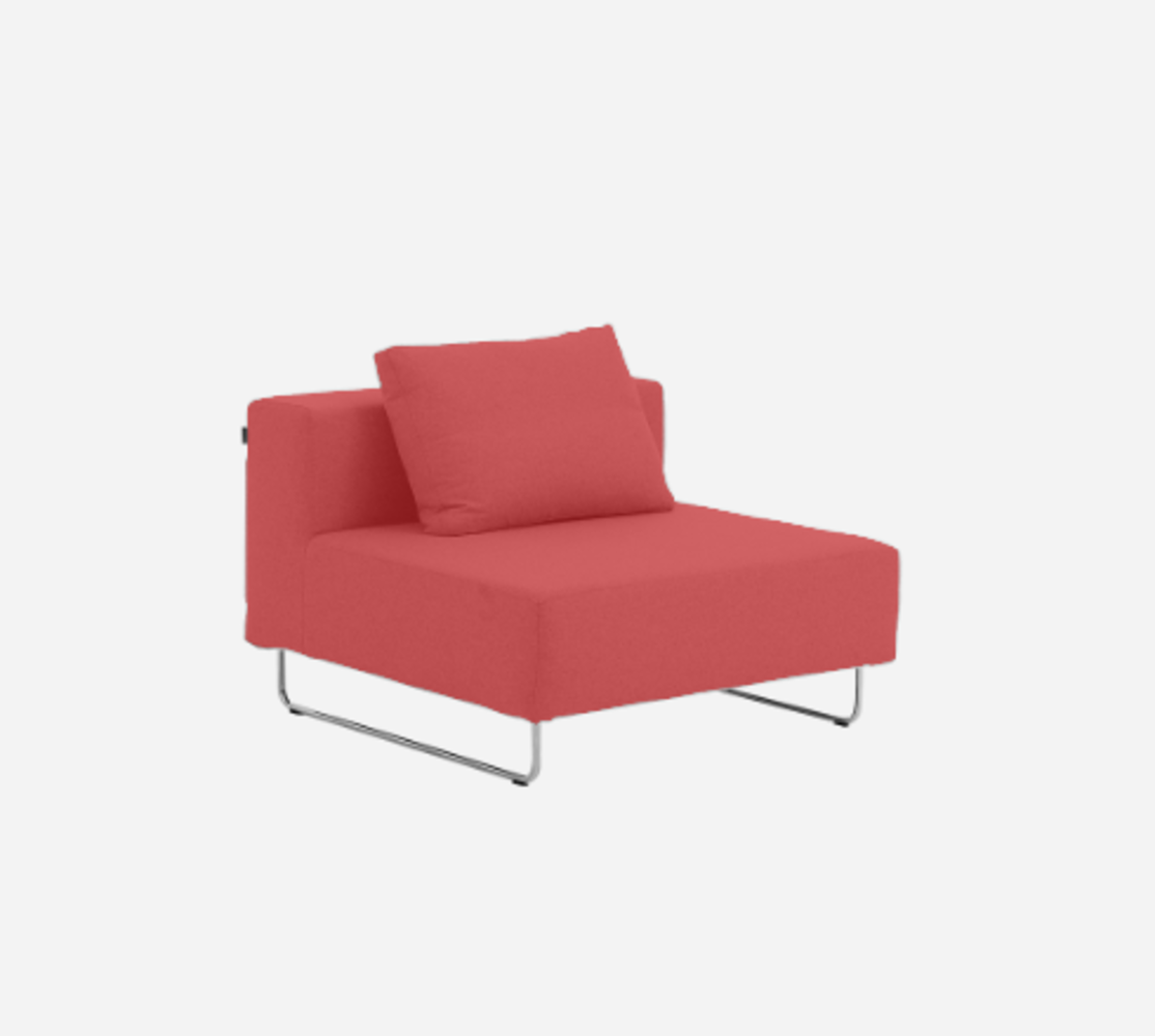 Softline Ohio Sofa-Einzelelemente-Felt Melange - 650 Light Red