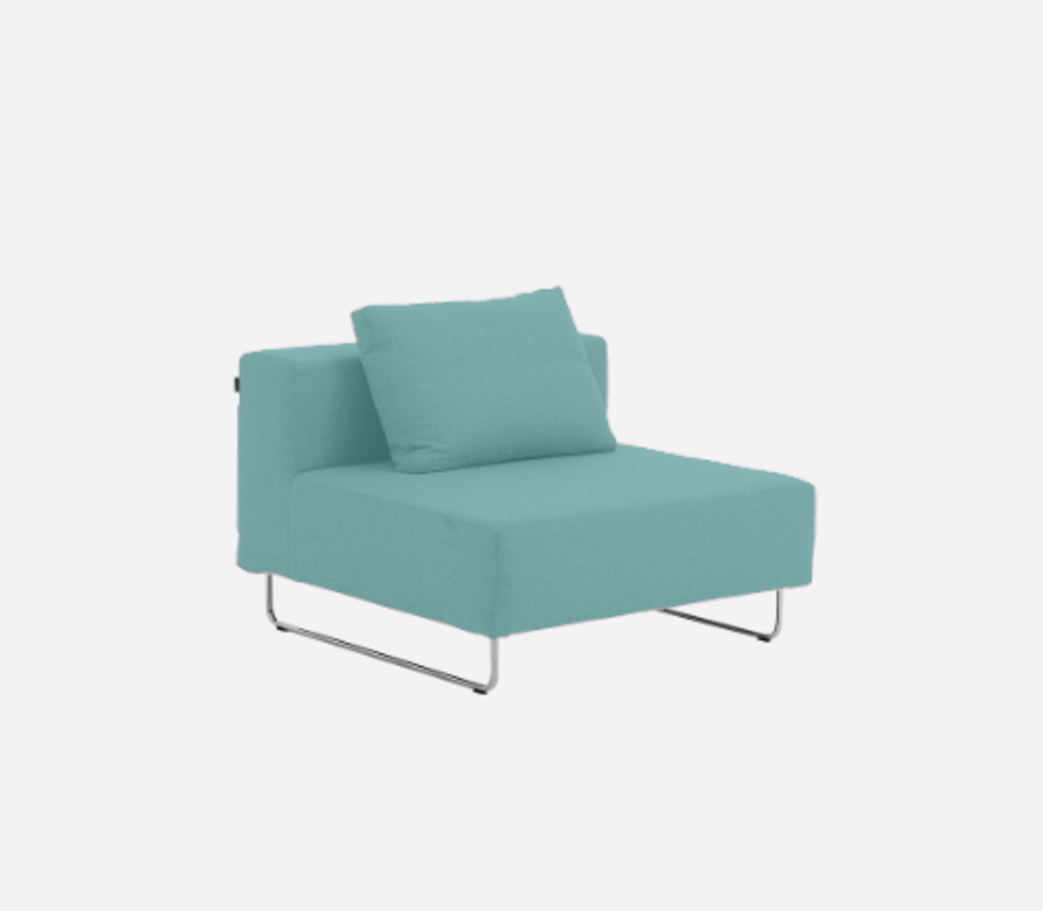 Softline Ohio Sofa-Einzelelemente-Felt Melange - 652 Turquoise