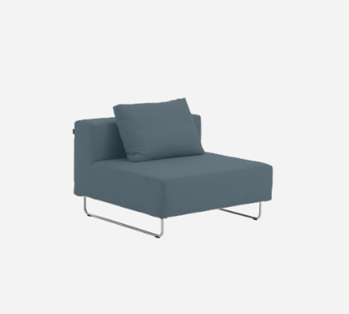 Softline Ohio Sofa-Einzelelemente-Felt Melange - 846 Blue Grey