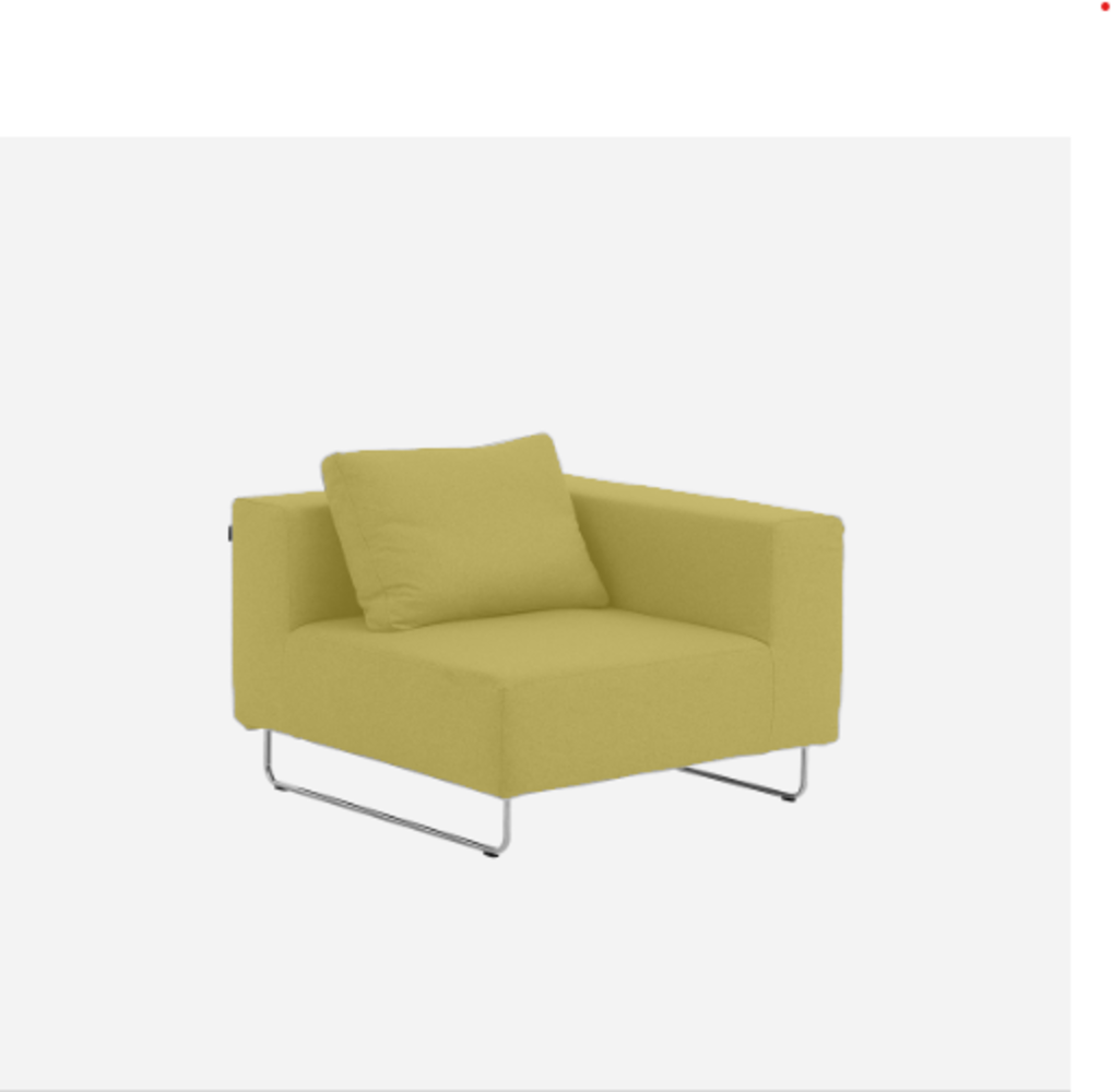 Softline Ohio Sofa-Eckelemente-Felt Melange - 847 Mustard