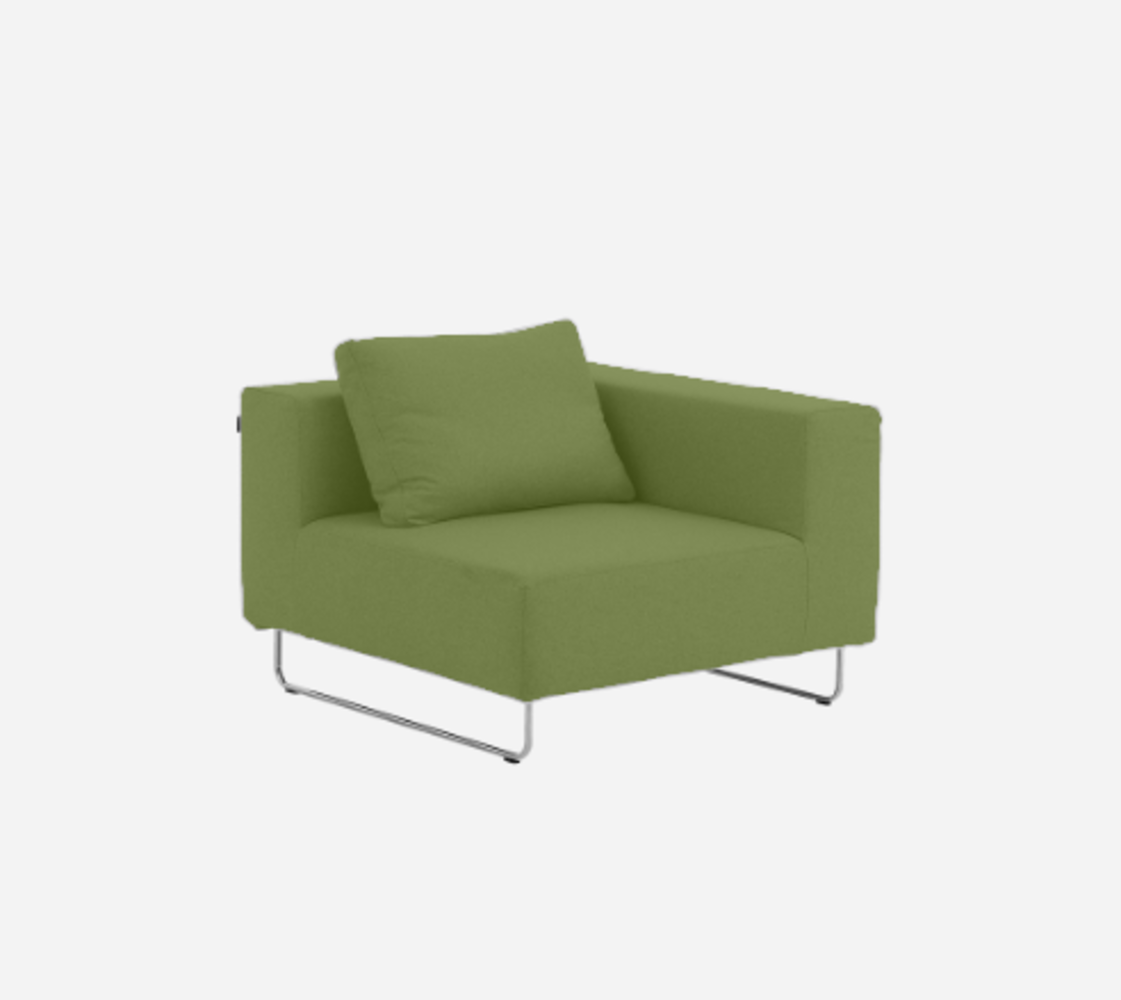 Softline Ohio Sofa-Eckelemente-Felt Melange - 855 Olive