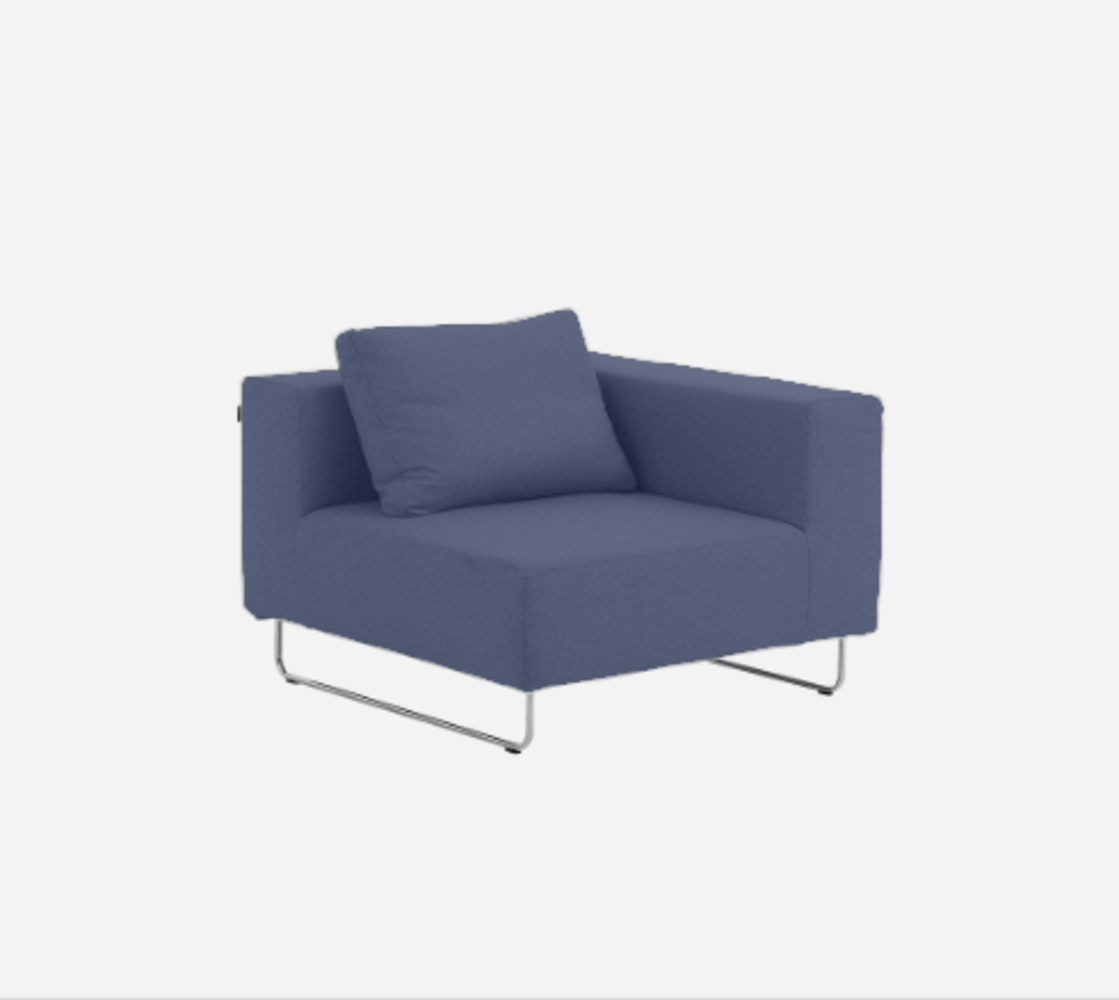 Softline Ohio Sofa-Eckelemente-Felt Melange - 859 Berry