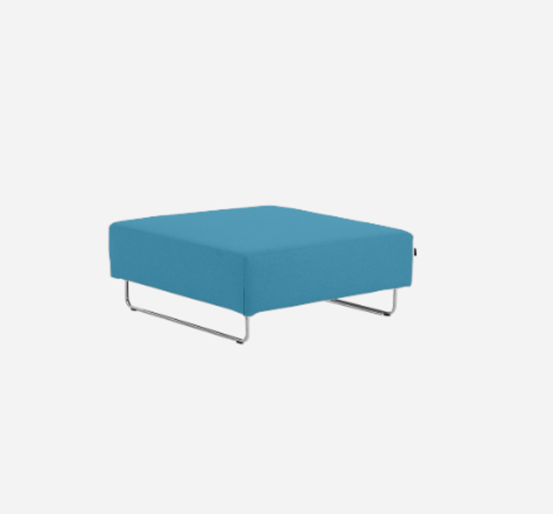 Softline Ohio Hocker/Ottomane-Felt Melange - 582 Blue