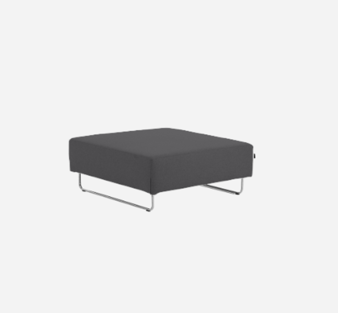 Softline Ohio Hocker/Ottomane-Felt Melange - 610 Anthracite