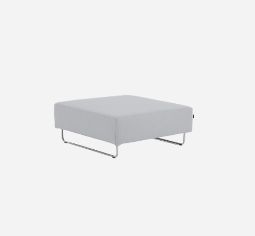 Softline Ohio Hocker/Ottomane-Felt Melange - 612 Light Grey