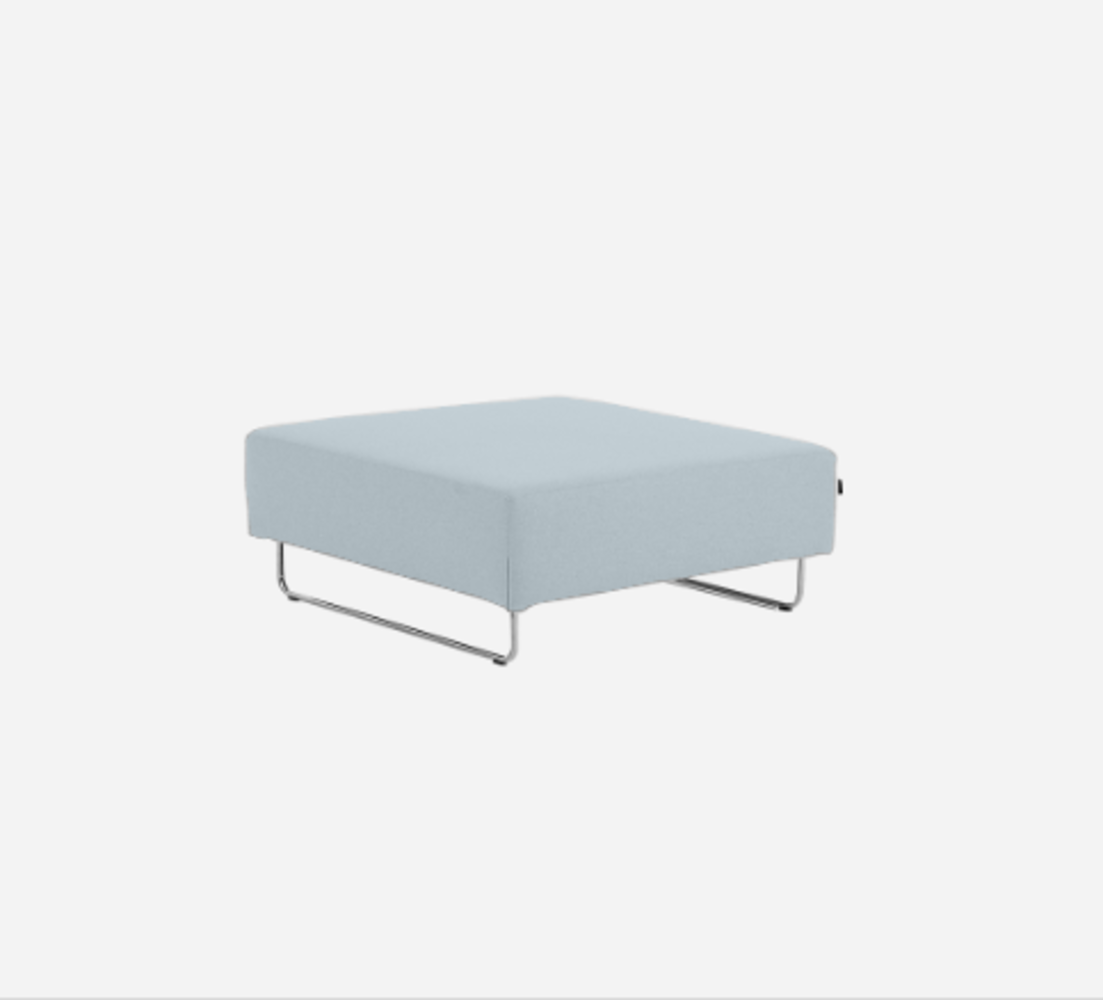 Softline Ohio Hocker/Ottomane-Felt Melange - 641 Light Blue