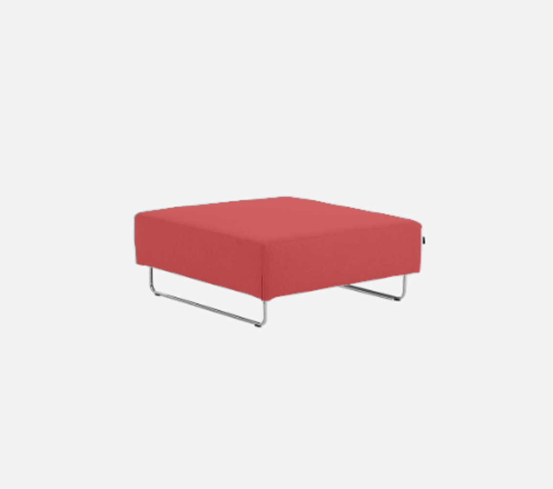 Softline Ohio Hocker/Ottomane-Felt Melange - 650 Light Red