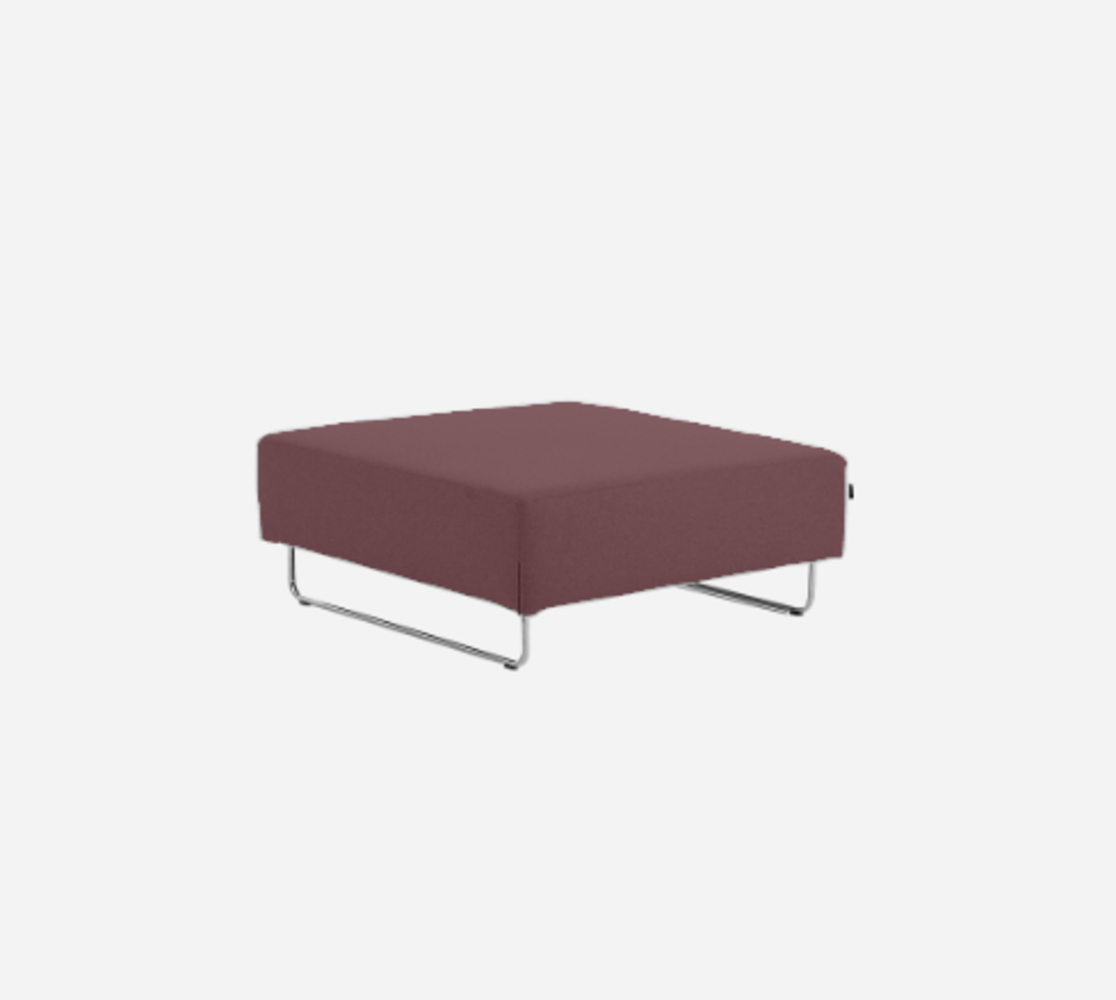 Softline Ohio Hocker/Ottomane-Felt Melange - 651 Eggplant