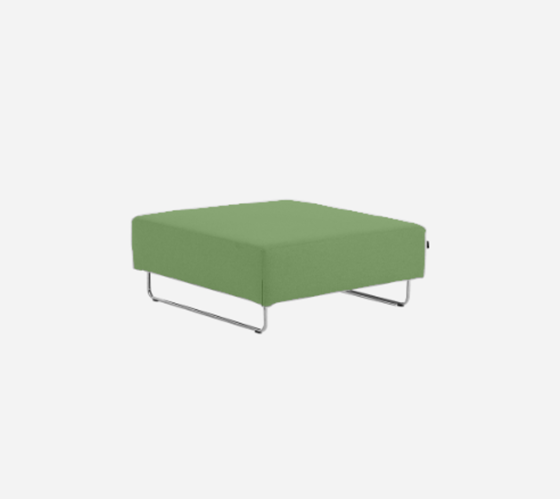 Softline Ohio Hocker/Ottomane-Felt Melange - 848 Green