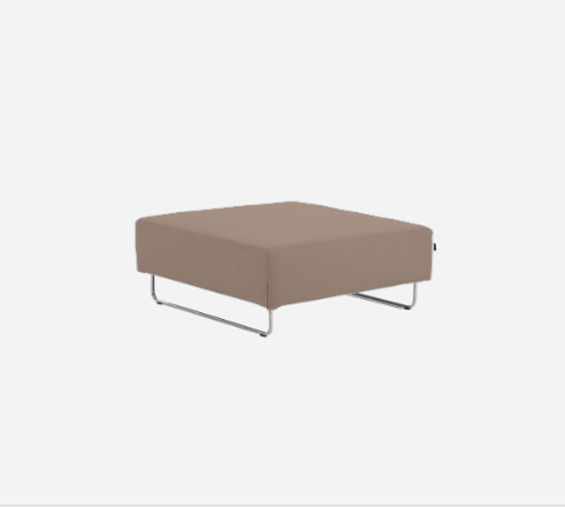 Softline Ohio Hocker/Ottomane-Felt Melange - 849 Light Brown