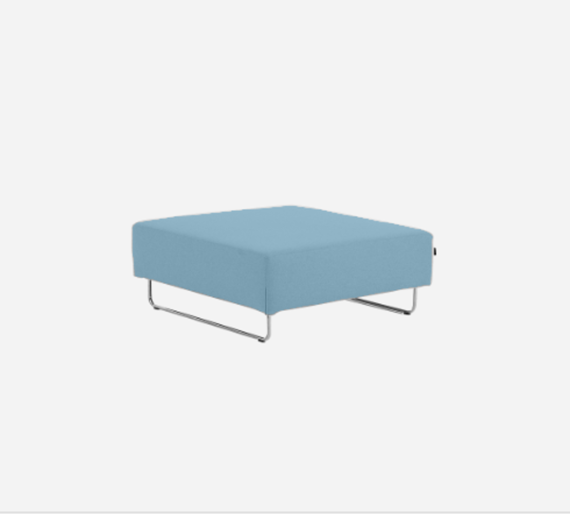 Softline Ohio Hocker/Ottomane-Felt Melange - 858 Sky Blue