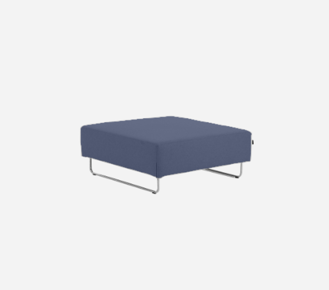 Softline Ohio Hocker/Ottomane-Felt Melange - 859 Berry