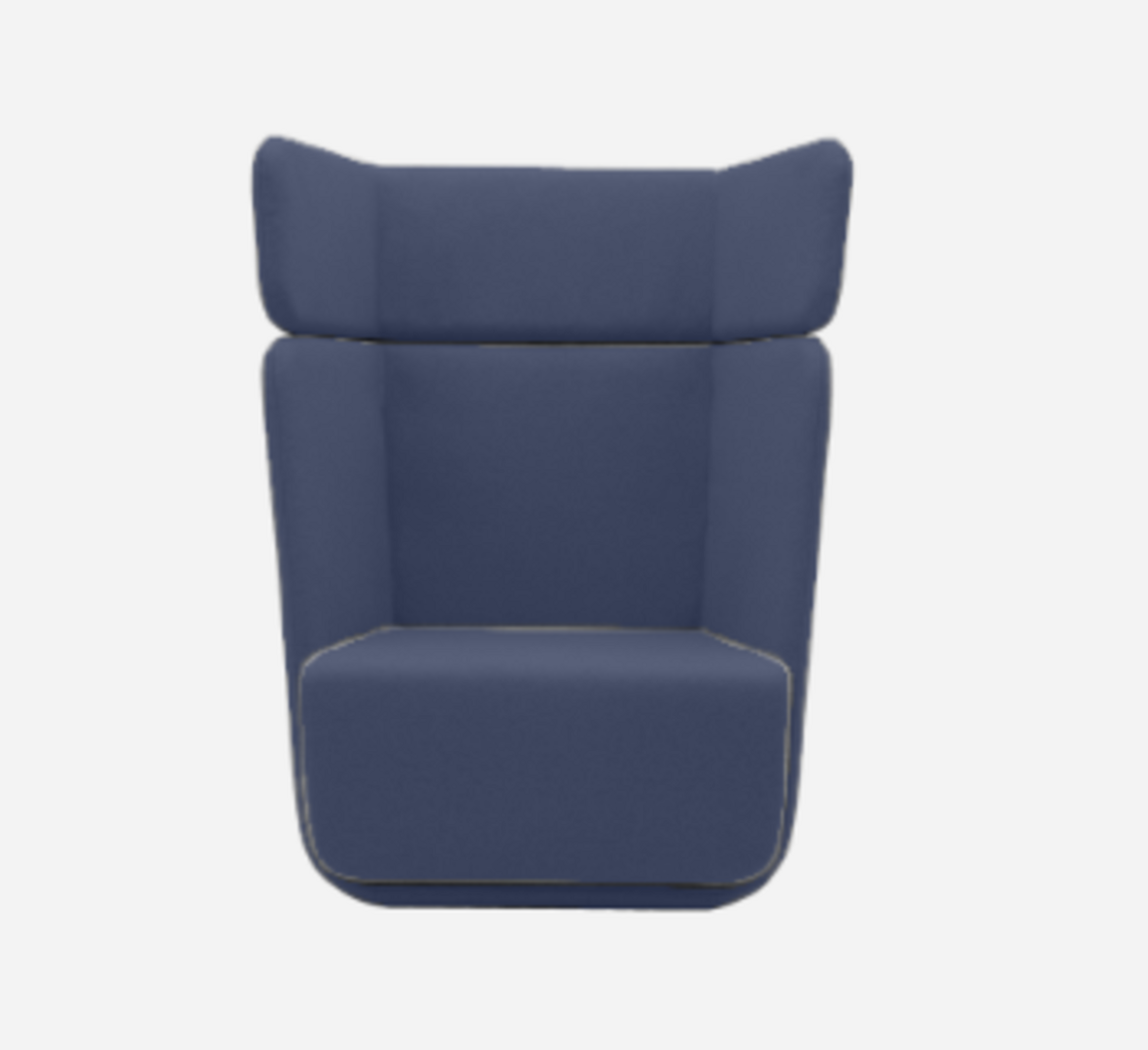 Softline Basket Sessel mit hohem Rücken - Felt Melange - 859 Berry