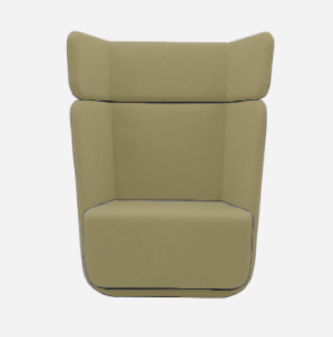 Softline Basket Sessel mit hohem Rücken - Vision - 396 Light Yellow