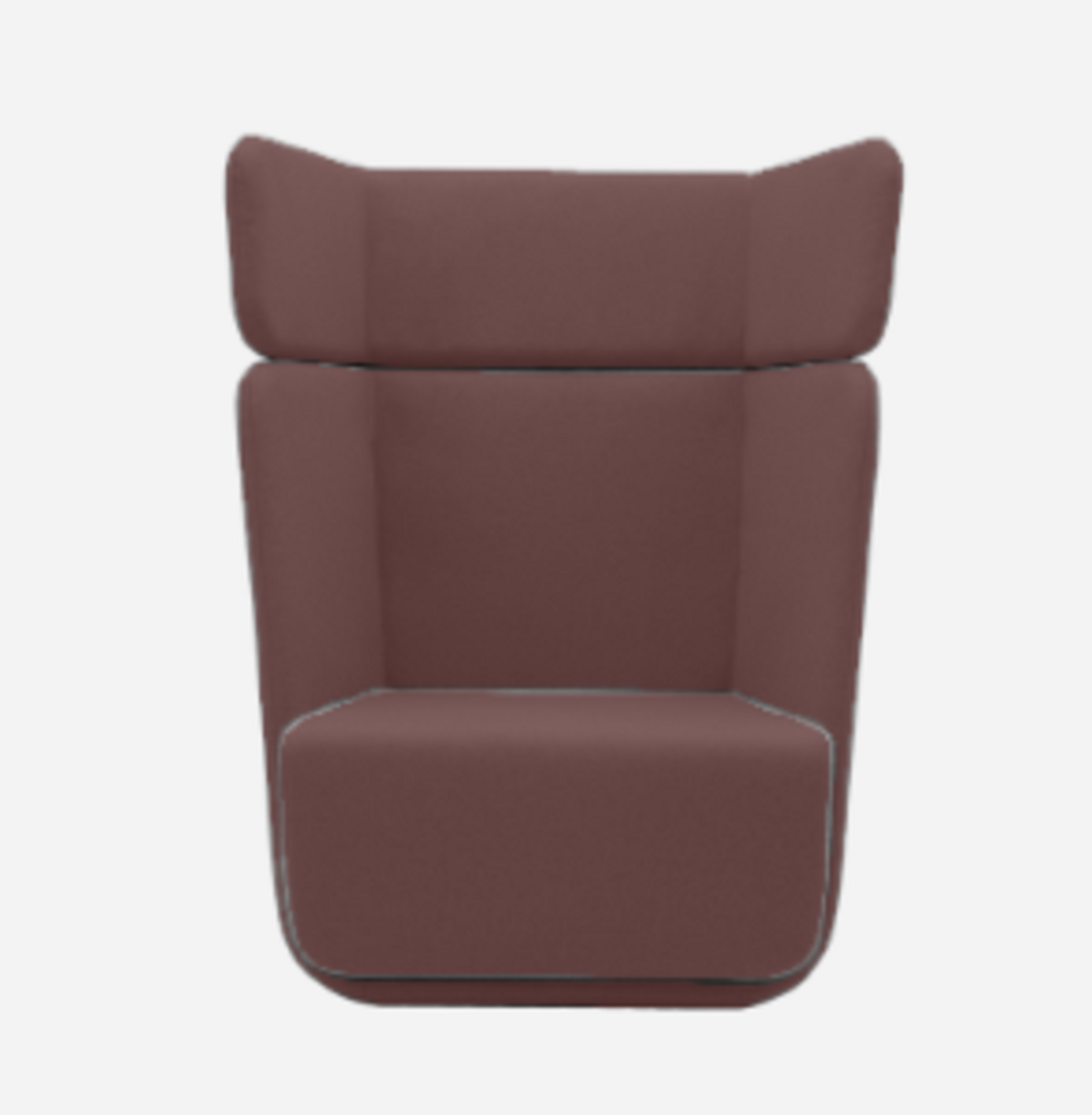 Softline Basket Sessel mit hohem Rücken - Vision - 398 Pink Red
