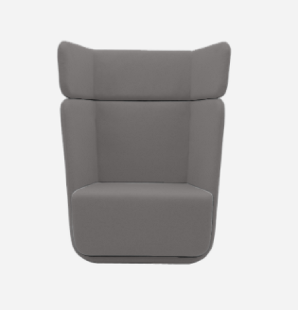 Softline Basket Sessel mit hohem Rücken - Vision - 399 Grey Blue