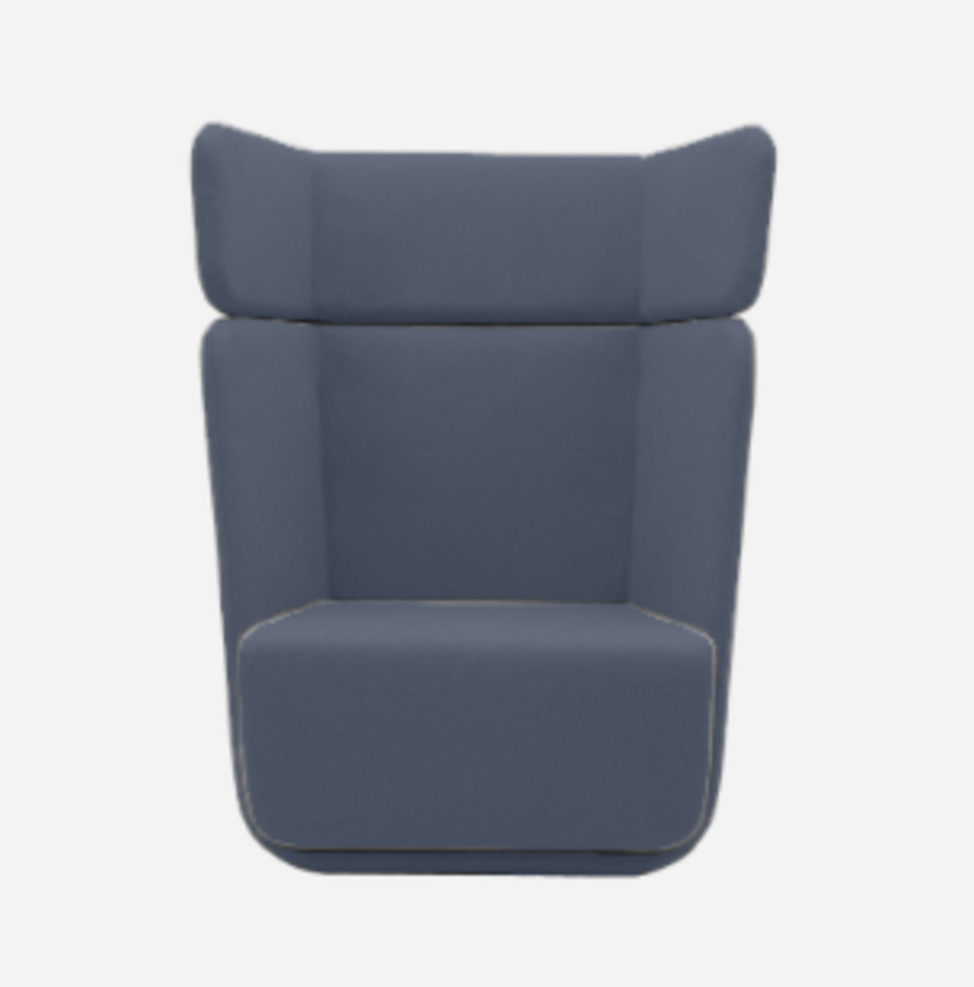 Softline Basket Sessel mit hohem Rücken - Vision - 441 Steel Blue