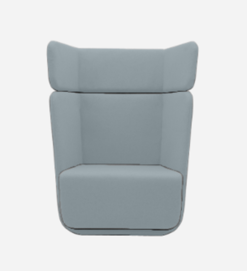 Softline Basket Sessel mit hohem Rücken - Vision - 442 Light Blue