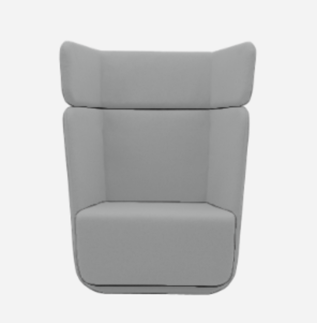 Softline Basket Sessel mit hohem Rücken - Vision - 445 Grey
