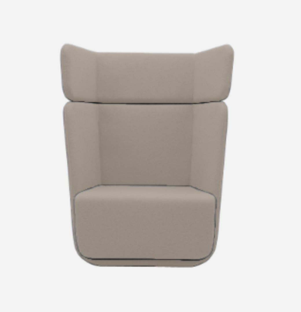 Softline Basket Sessel mit hohem Rücken - Vision - 446 Sand