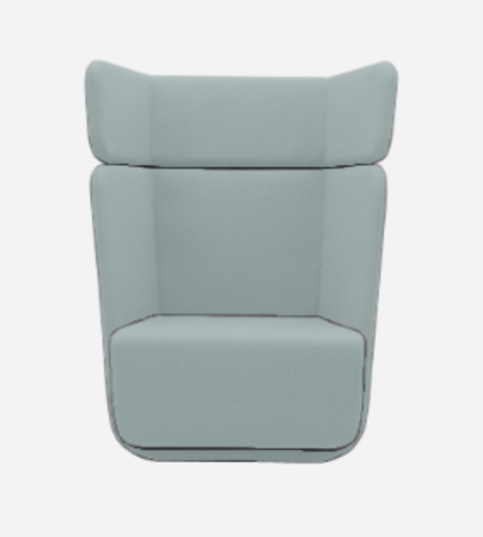 Softline Basket Sessel mit hohem Rücken - Vision - 452 Turquoise