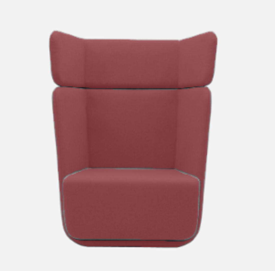 Softline Basket Sessel mit hohem Rücken - Vision - 453 Light Red