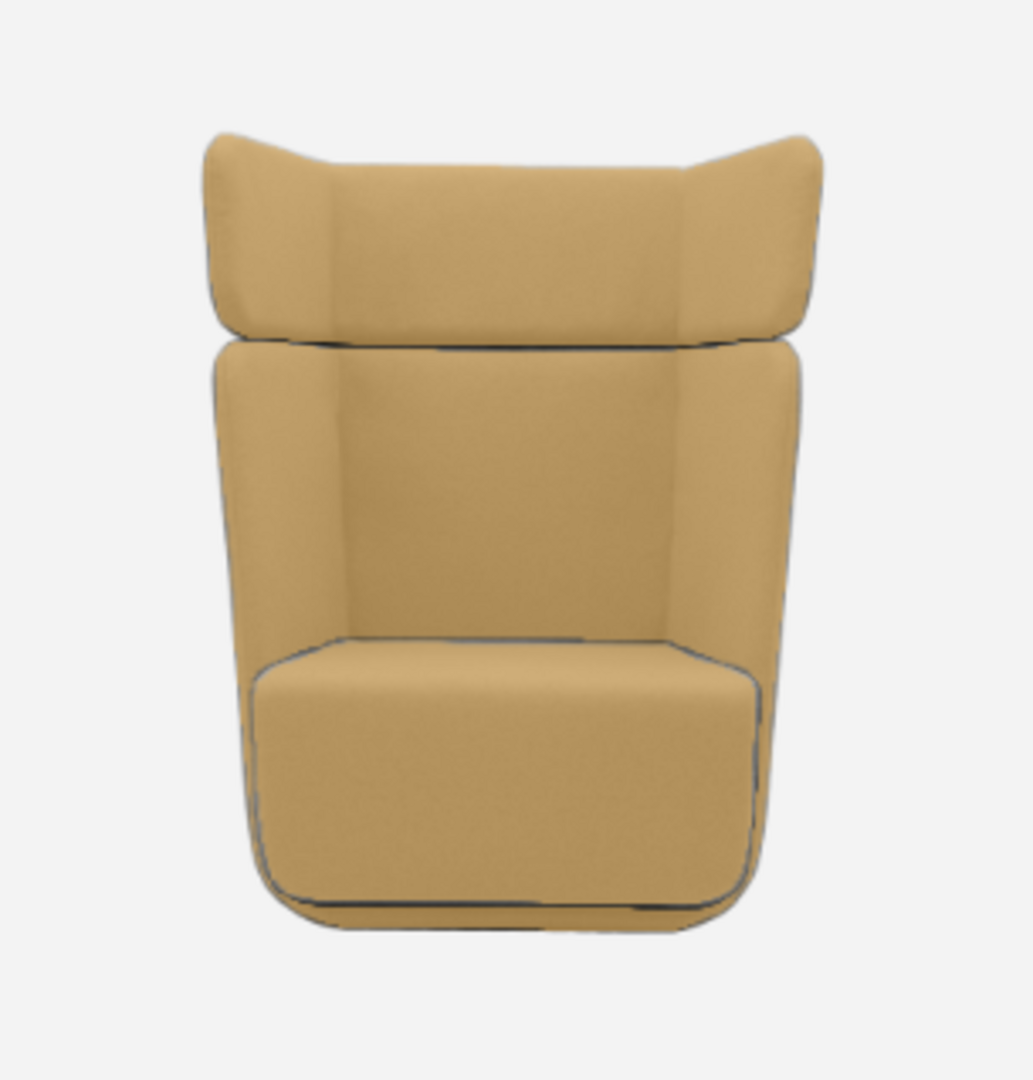 Softline Basket Sessel mit hohem Rücken - Vision - 454 Mustard Yellow