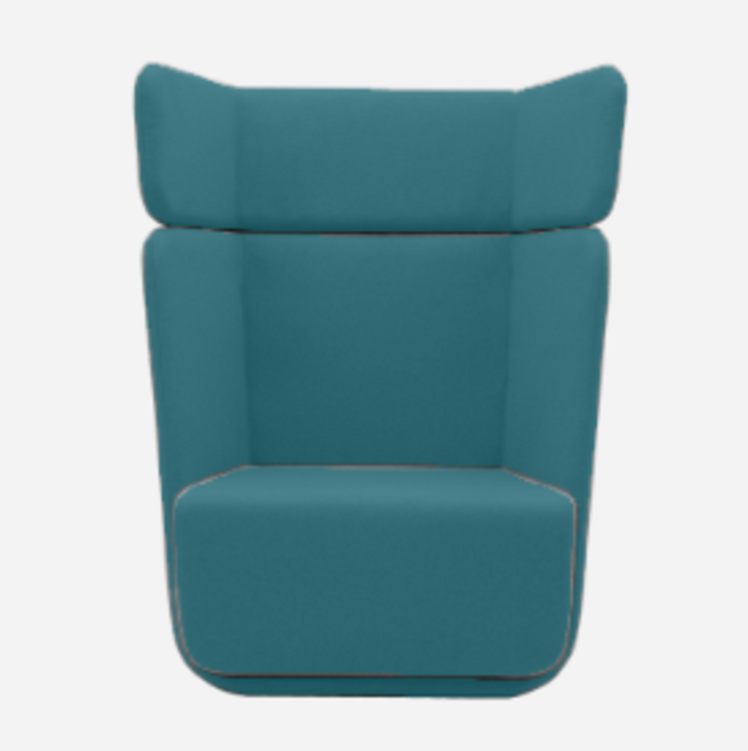 Softline Basket Sessel mit hohem Rücken - Vision - 455 Petrol