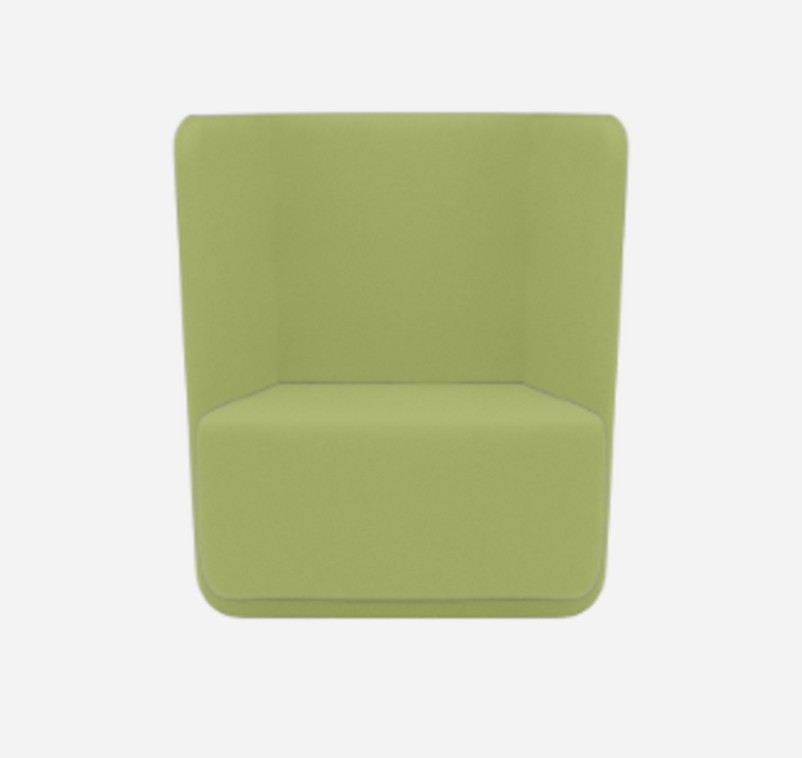 Softline Basket Sessel mit niedrigem Rücken - Felt - 579 Green