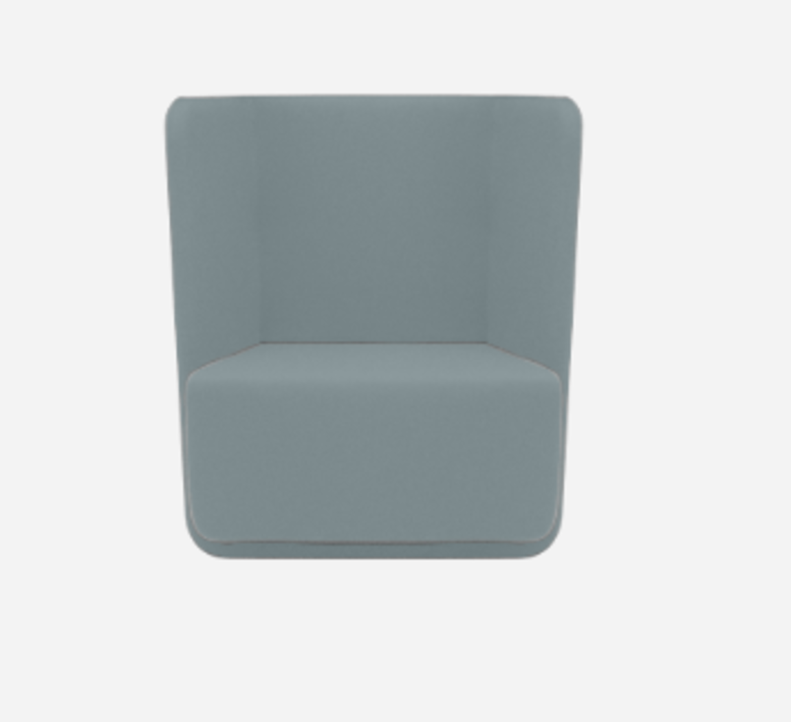 Softline Basket Sessel mit niedrigem Rücken - Felt Melange - 292 Light Grey