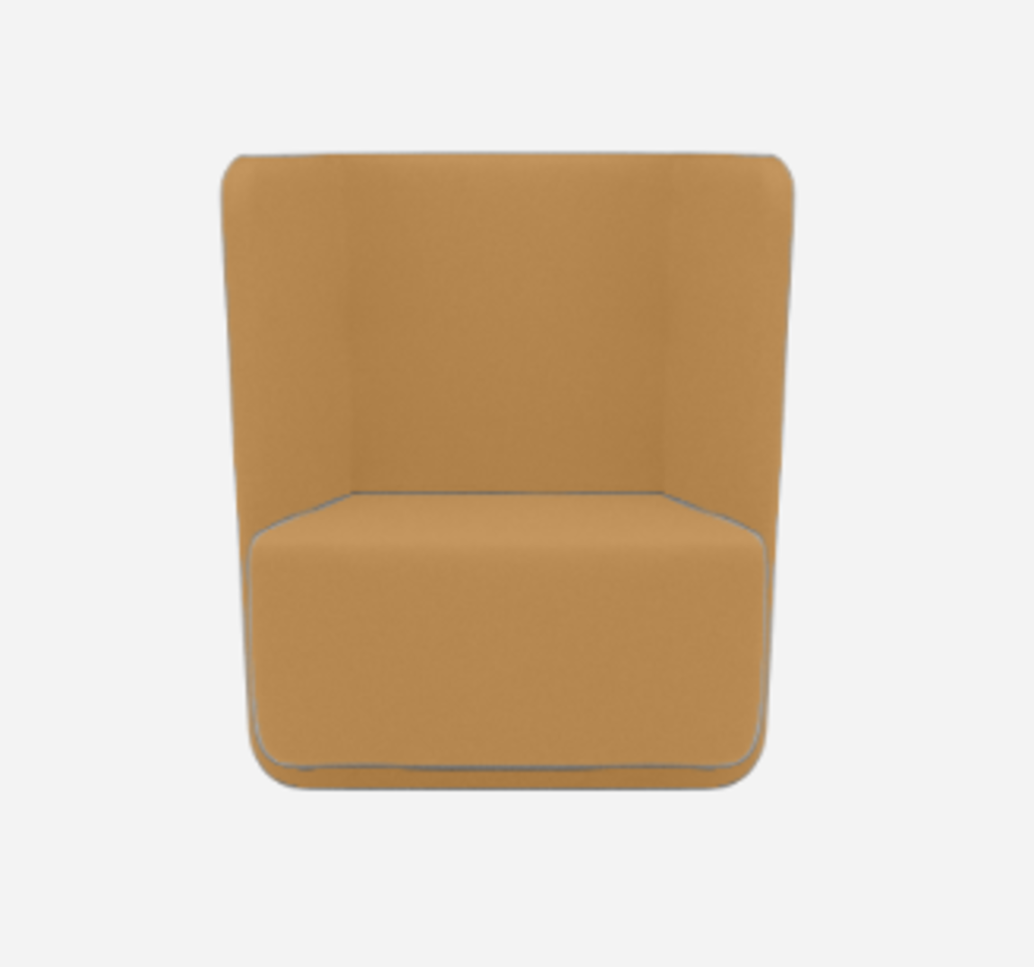 Softline Basket Sessel mit niedrigem Rücken - Felt Melange - 296 Ochre