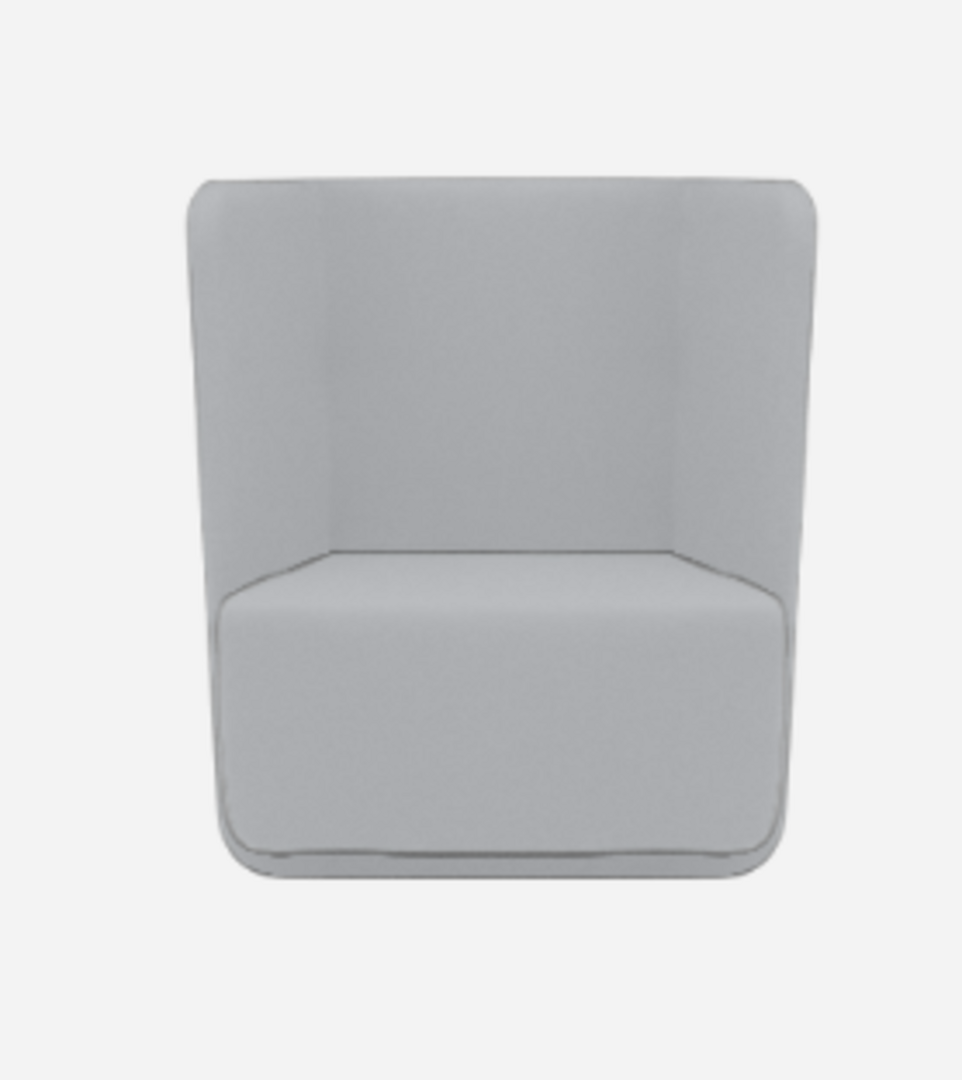Softline Basket Sessel mit niedrigem Rücken - Felt Melange - 612 Light Grey