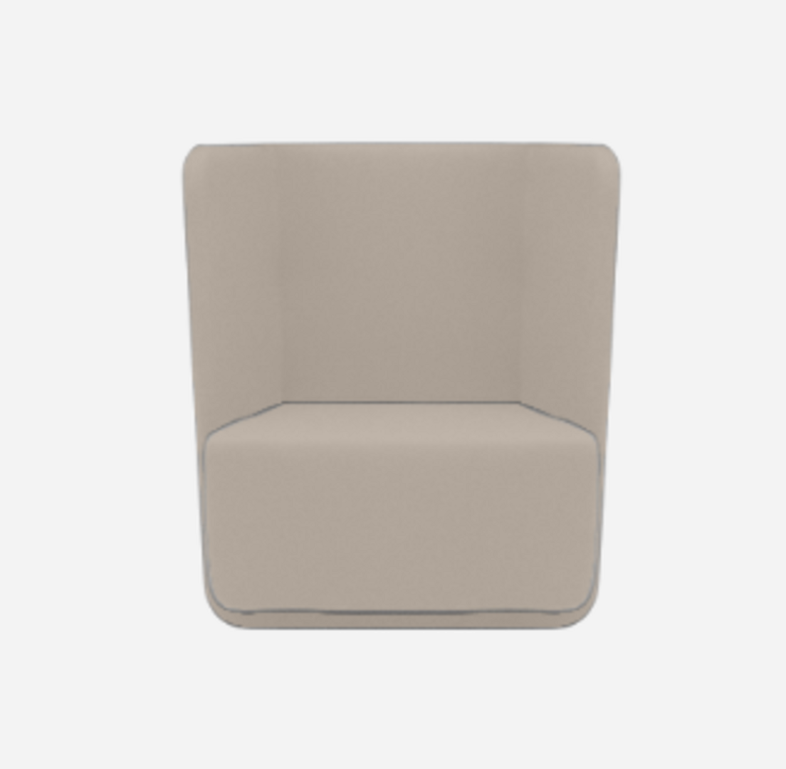 Softline Basket Sessel mit niedrigem Rücken - Felt Melange - 619 Sand