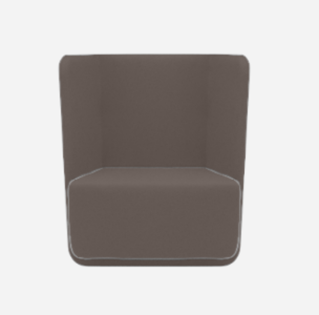 Softline Basket Sessel mit niedrigem Rücken - Felt Melange - 635 Brown