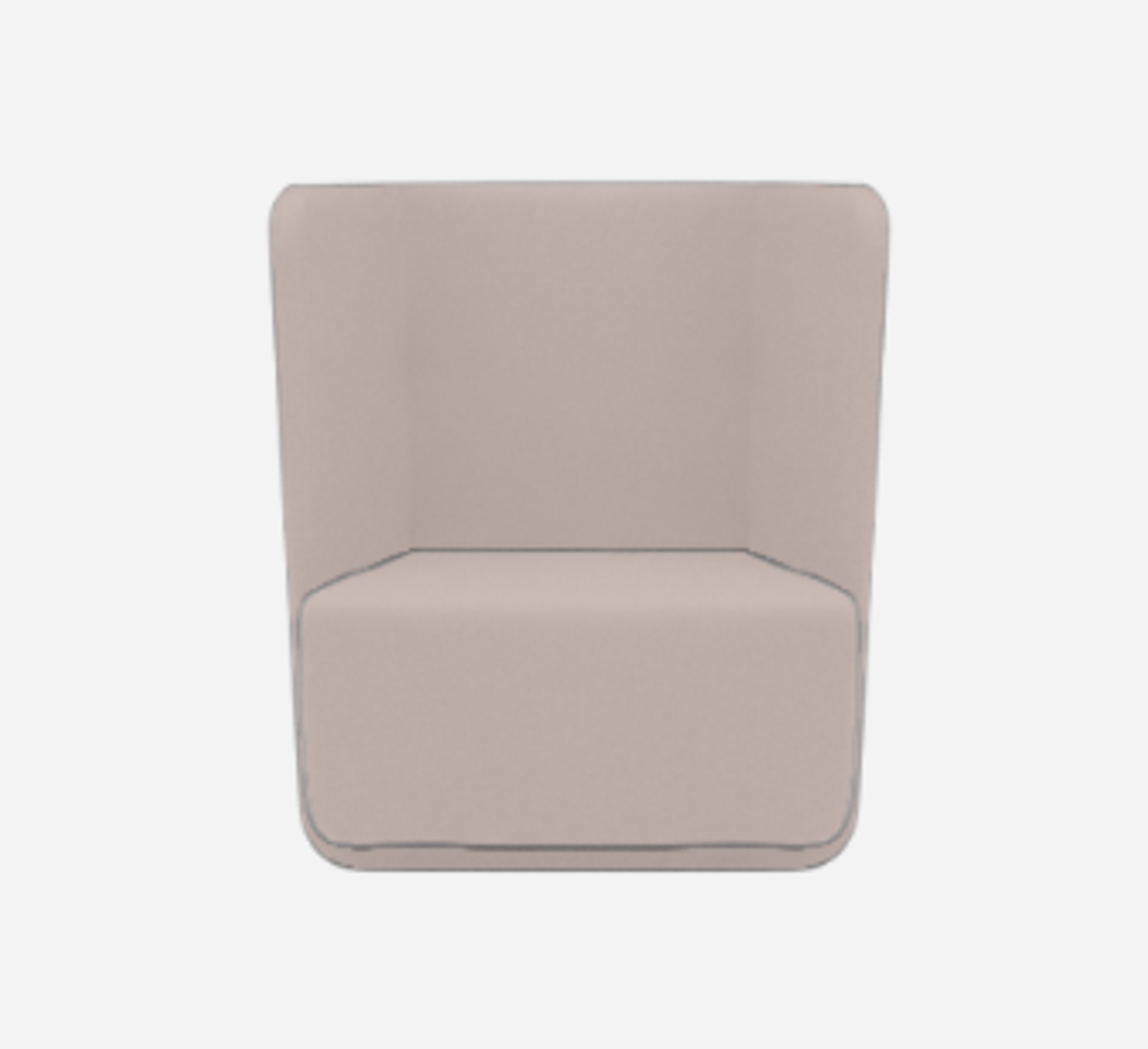Softline Basket Sessel mit niedrigem Rücken - Felt Melange - 642 Lilac