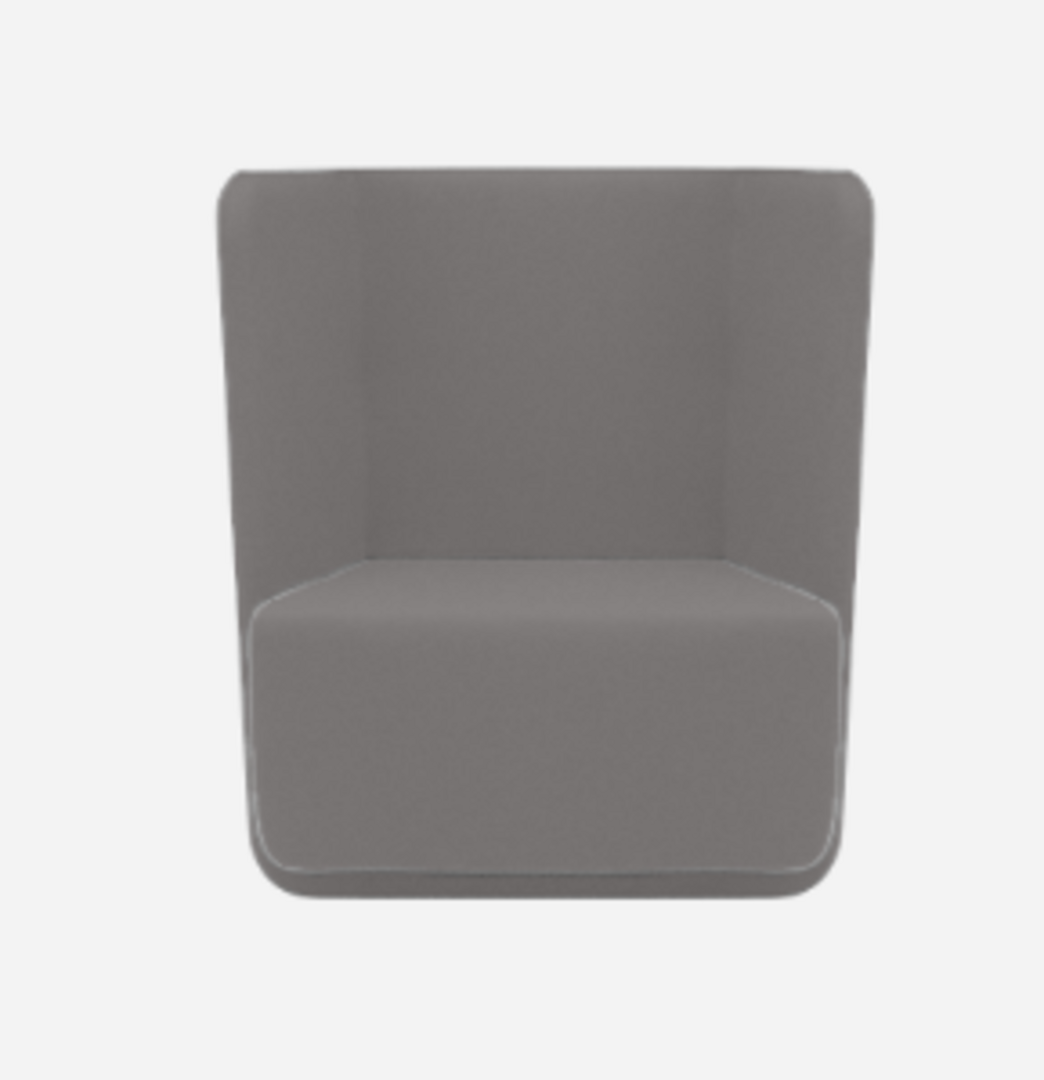 Softline Basket Sessel mit niedrigem Rücken - Vision - 399 Grey Blue