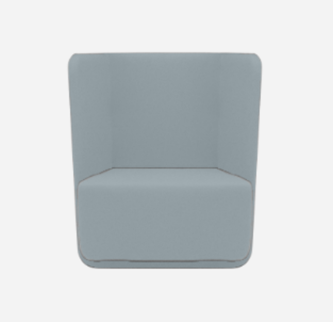 Softline Basket Sessel mit niedrigem Rücken - Vision - 442 Light Blue